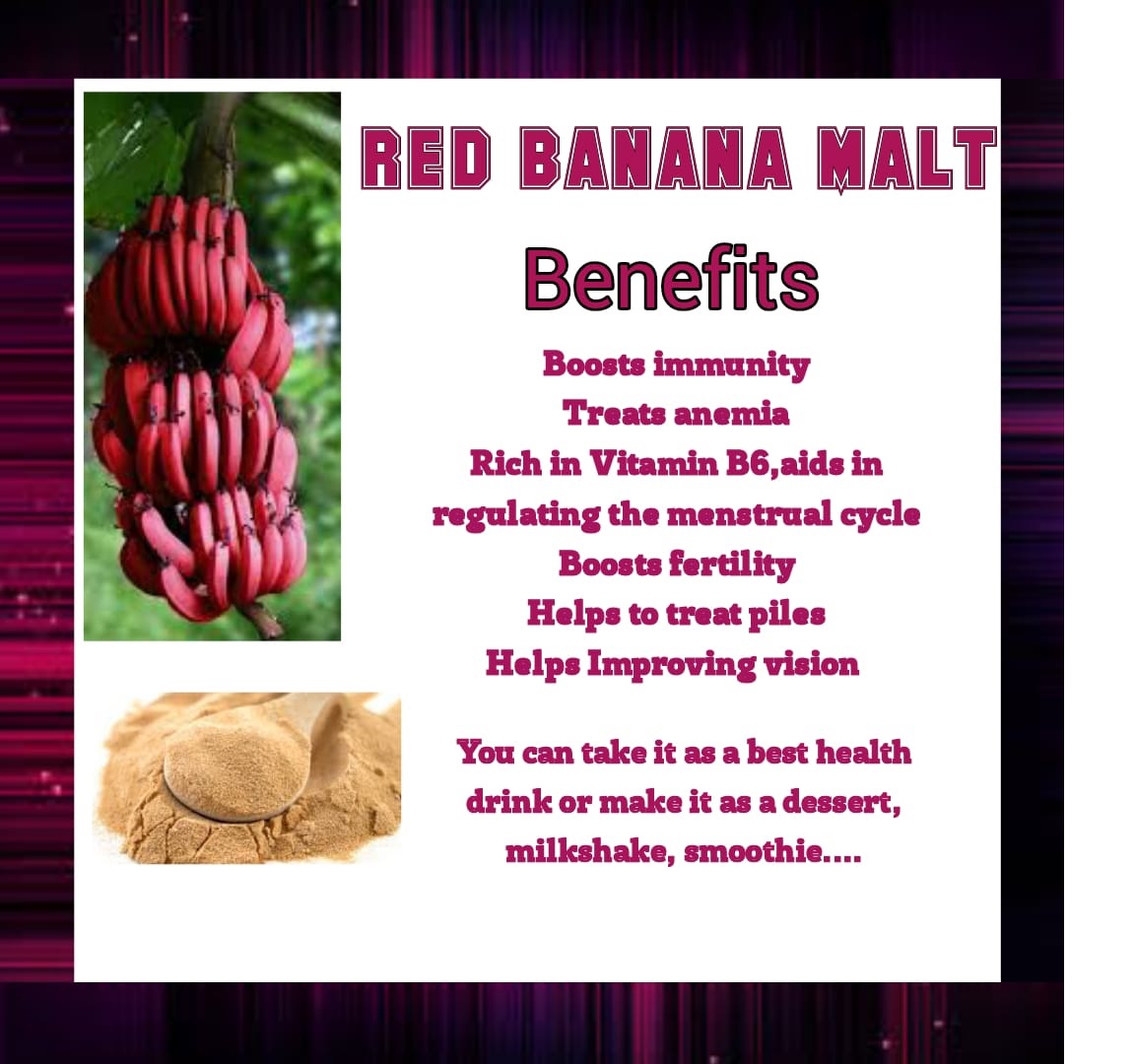 Red Banana Malt / செவ்வாழை மால்ட்